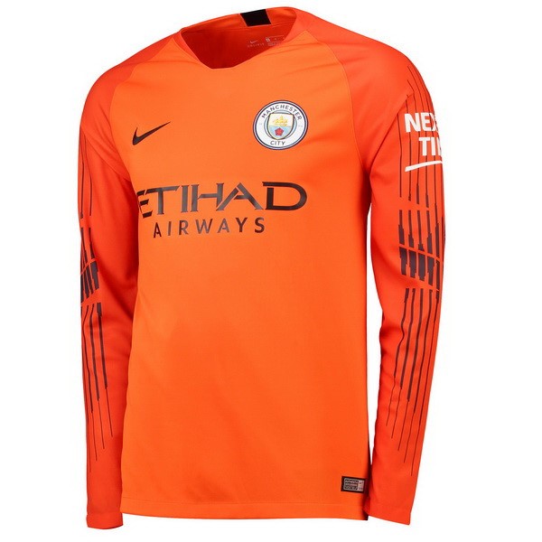 Camiseta Manchester City ML Portero 2018/19 Naranja